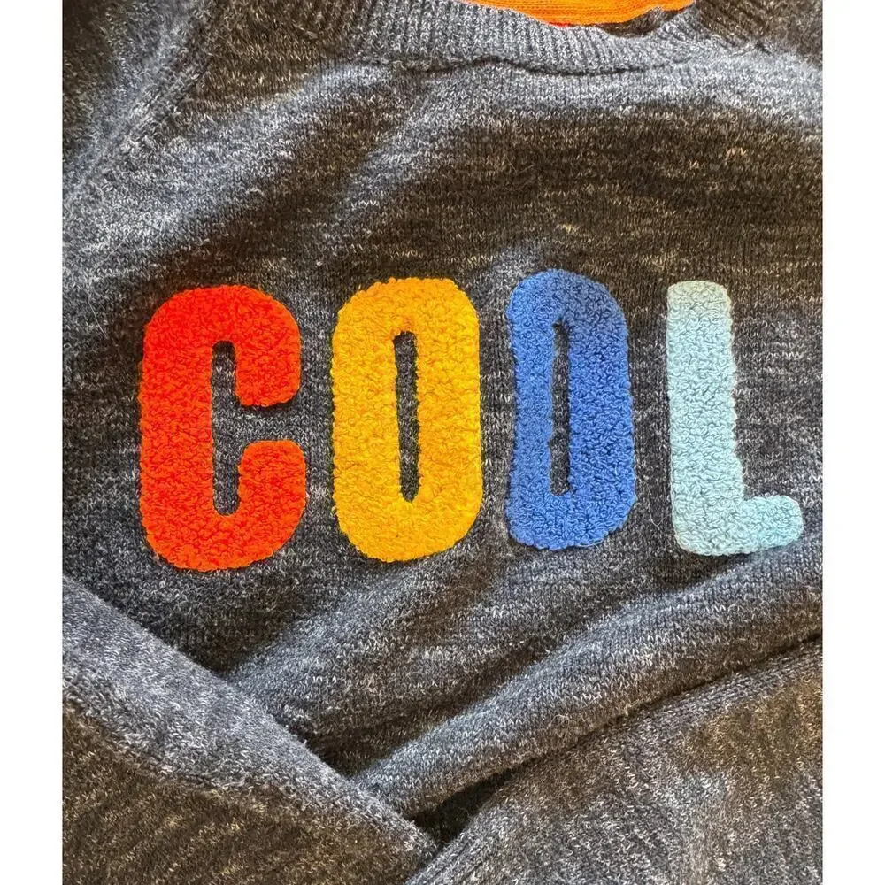 s.Oliver COOL Knit Textured Colorful Rainbow Sweater Unisex Kids Size 5T - Picture 2 of 5